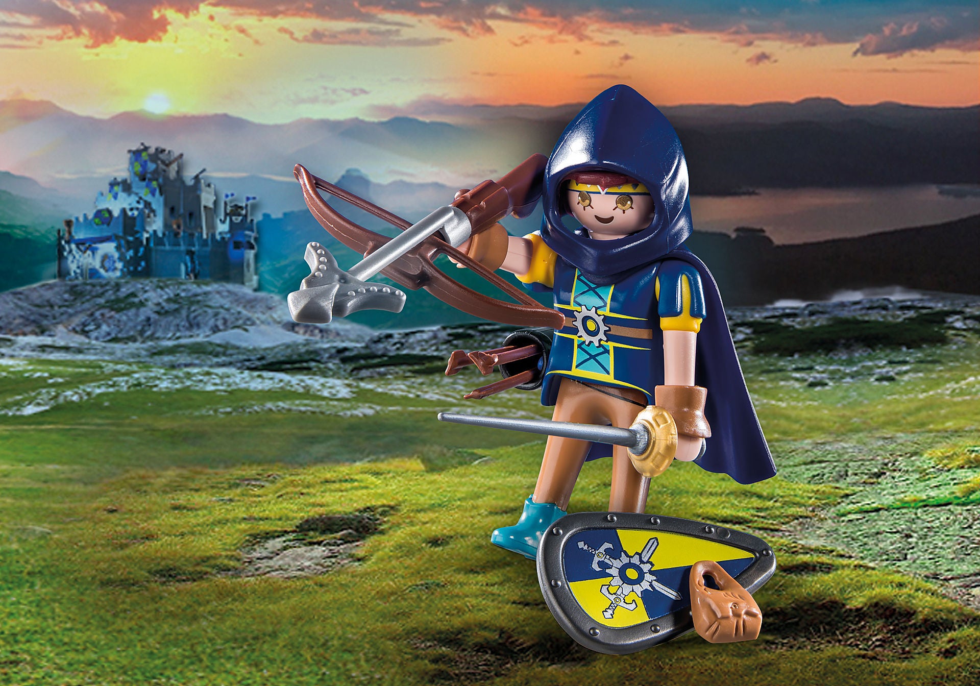 Playmobil novelmore -  gwynn con equipo de combate