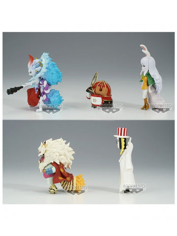 Figura banpresto one piece world collectable figure wanokuni onigashima 7 cm unidad aleatoria