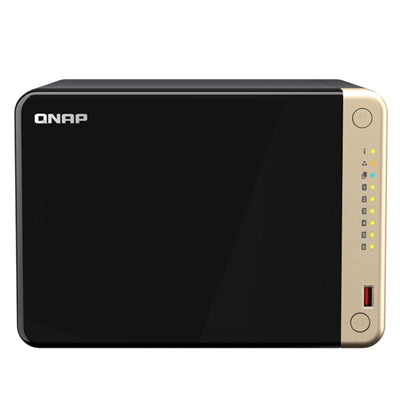 Servidor nas qnap ts - 664 - 8g nas 6xhdd - bay 2x2.5gbe 4xusb