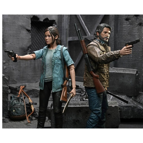 Set 2 figuras neca the last of us 2 scale action figure -  joel & ellie