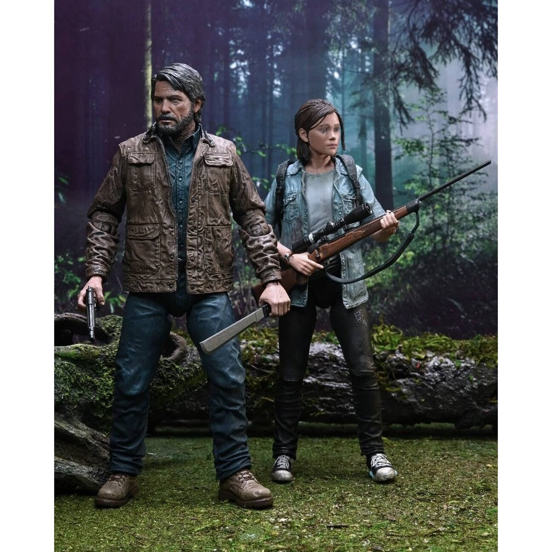 Set 2 figuras neca the last of us 2 scale action figure -  joel & ellie