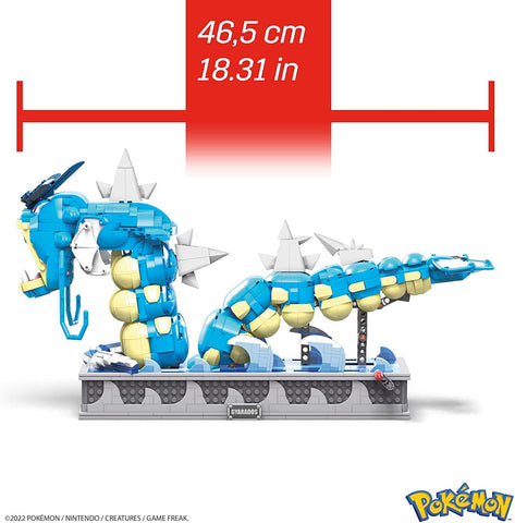 Figura mattel mega construx motion pokemon gyarados 2186 pcs
