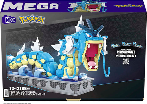 Figura mattel mega construx motion pokemon gyarados 2186 pcs