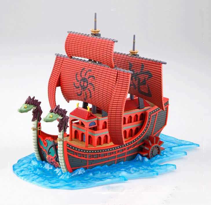 Replica bandai hobby one piece grand ship collection nine snake kuja pirate ship model kit