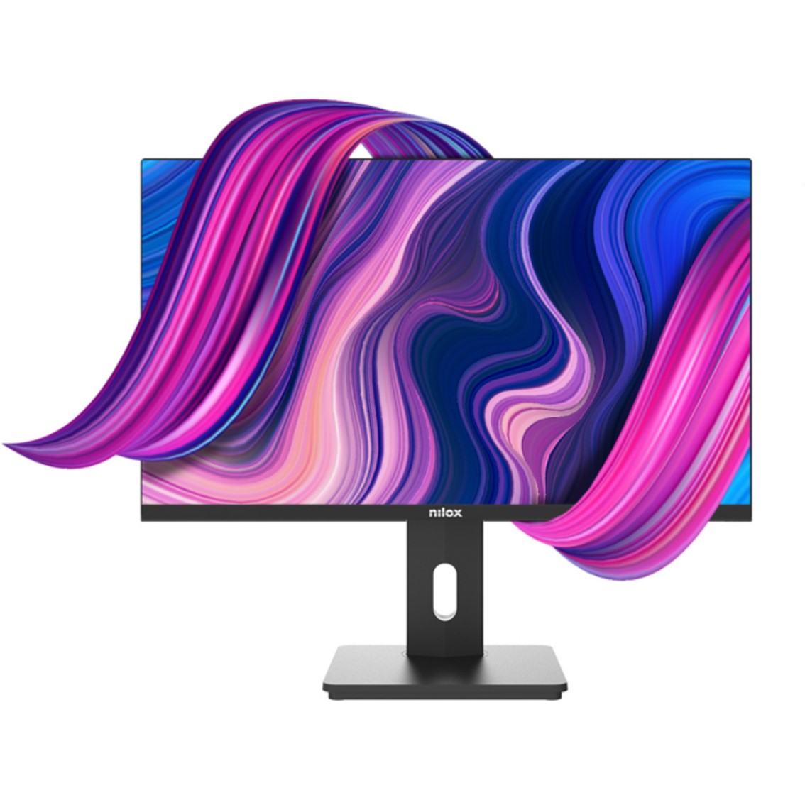 Monitor led 27pulgadas nilox nxm27reg02 ips - va - hdmi - dp - vga - 75hz - 4ms - vesa 100 x 100 - regulable