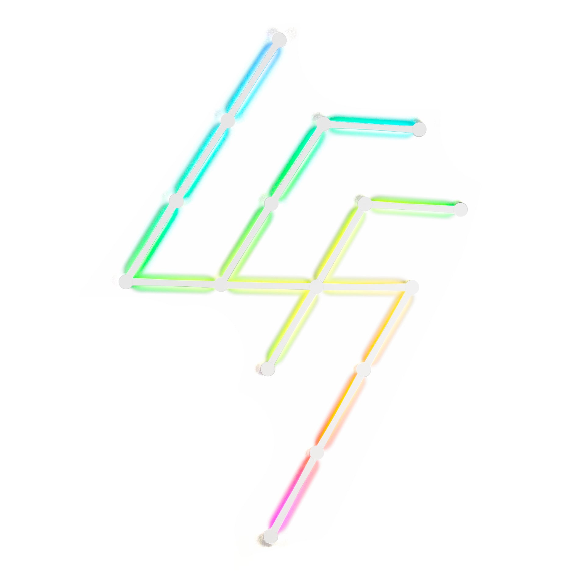 Phoenix aura kit de luces inteligentes rgb para pared control por app diseño modular