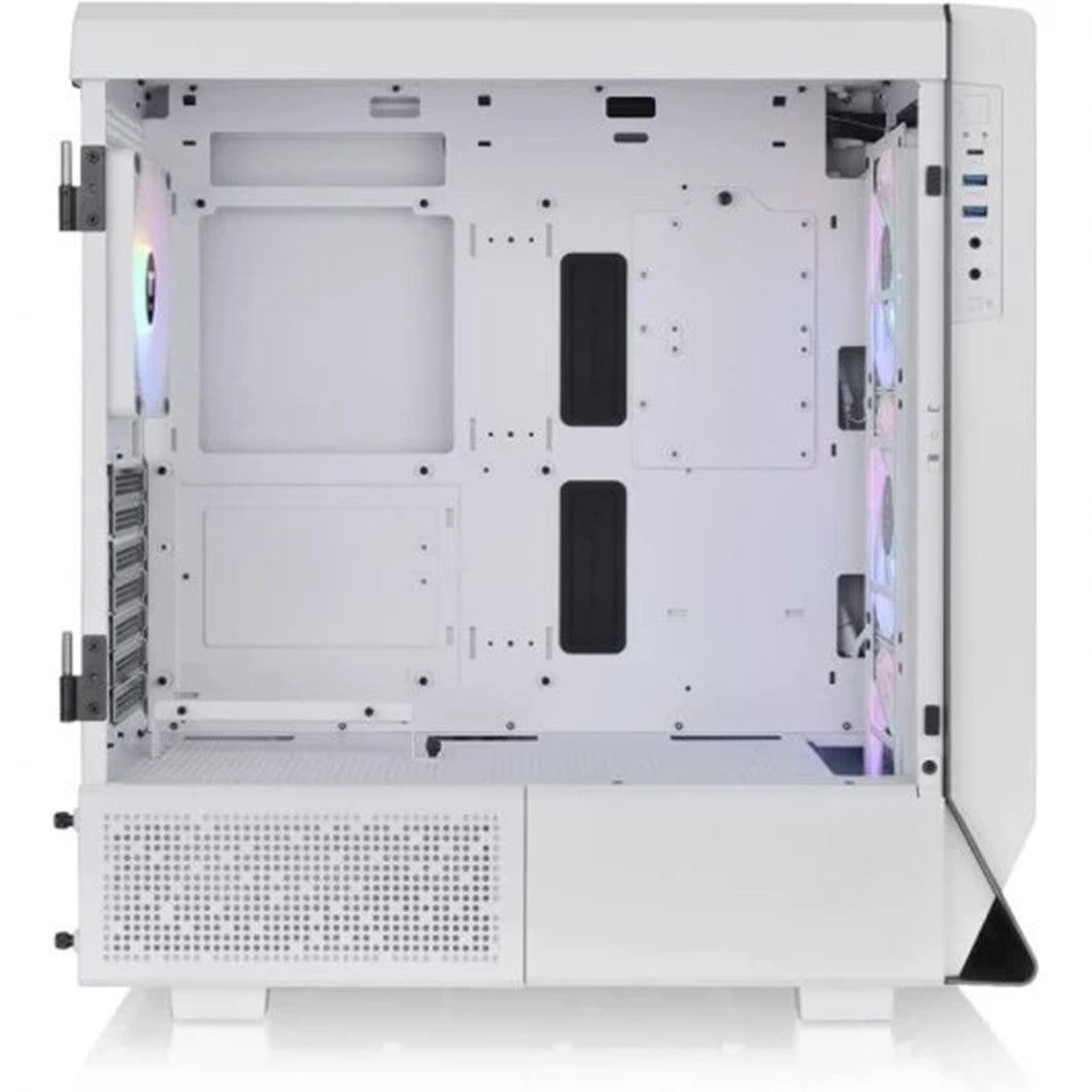 Caja ordenador gaming thermaltake ceres 500 tg blanco atx 2 x usb 3.0 1 x usb tipo c 4 x 140mm argb