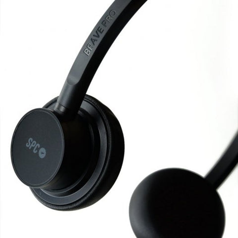 Auriculares micro spc brave pro aux negro diadema -  jack 3.5mm -  ubs tipo a -  aux -  varilla micro