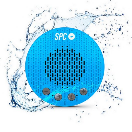 Altavoz spc splash 2 bluetooth azul 5w - alcance hasta 10m - resistente a salpicaduras