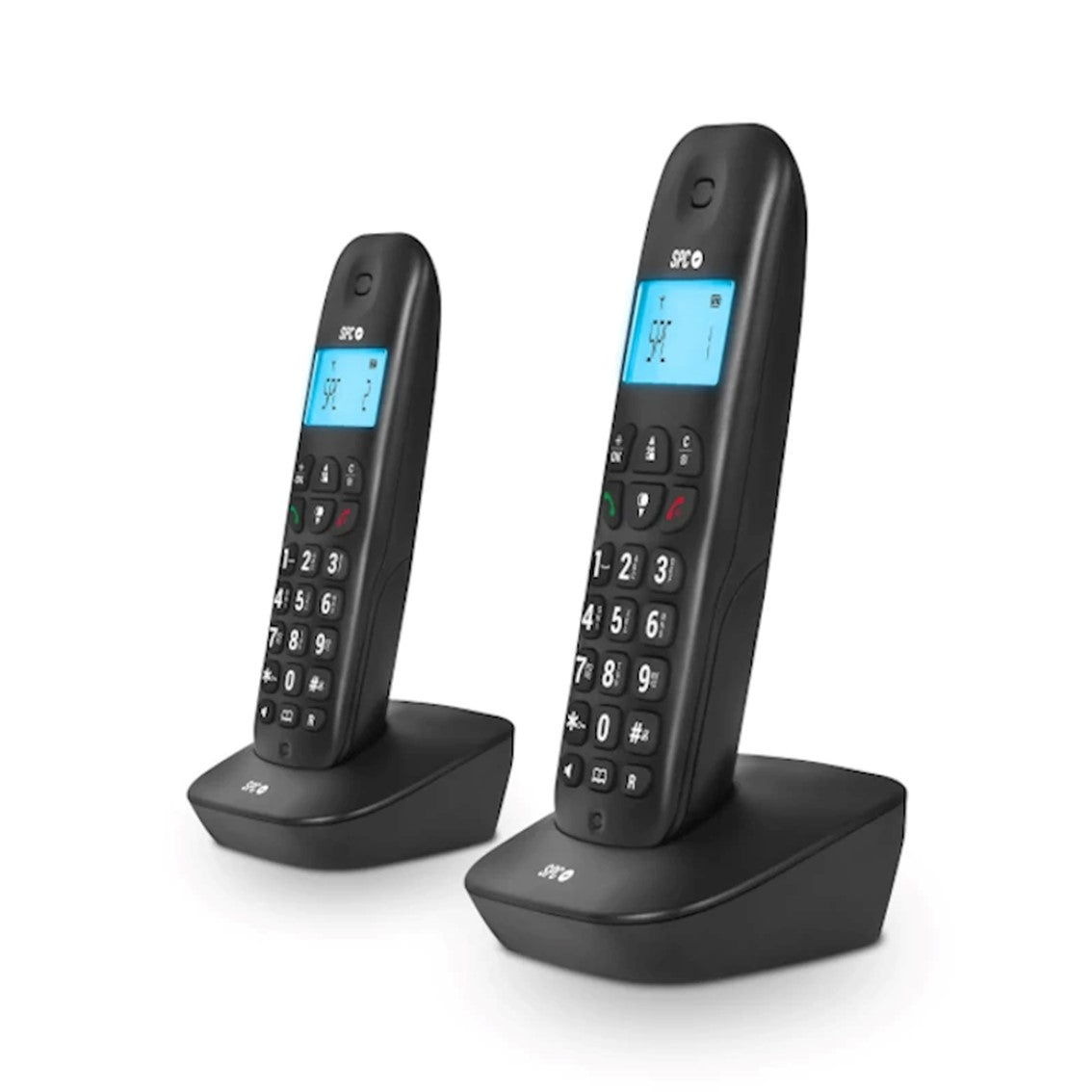 Telefono inalambrico spc dect air pro duo negro