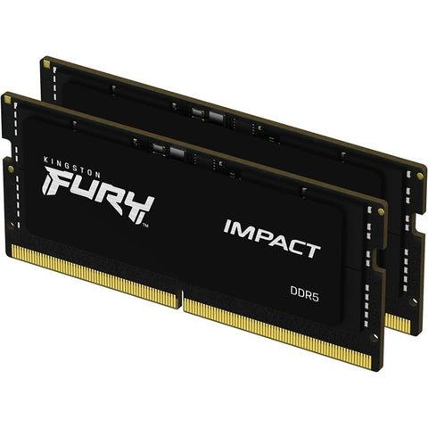 Memoria ram ddr5 32gb 2 x 16gb kingston - sodimm - 5600mhz - pc5 44800 - fury impact - cl40 - 1.1v