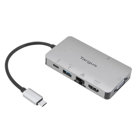 Docking station targus usb tipo c a 1 x hdmi 1  x vga 1 x usb tipo a 1 x usb tipo c plata