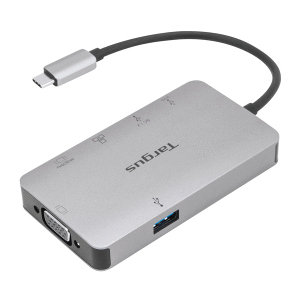 Docking station targus usb tipo c a 1 x hdmi 1  x vga 1 x usb tipo a 1 x usb tipo c plata