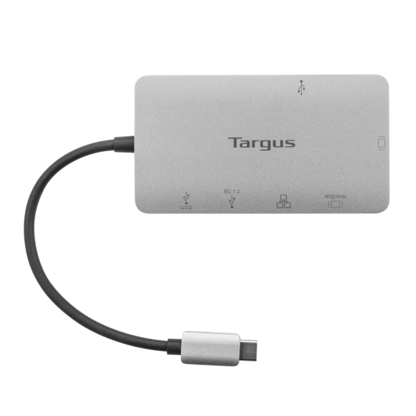 Docking station targus usb tipo c a 1 x hdmi 1  x vga 1 x usb tipo a 1 x usb tipo c plata