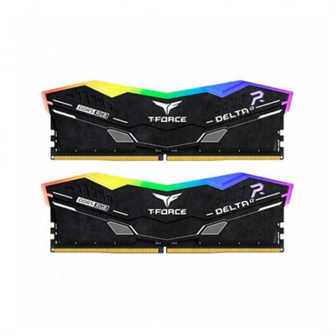 Memoria ram ddr5 32gb 2 x 16gb teamgroup delta - 6000mhz - pc5 48000 - black rgb - cl 38 - 1.25v - am5