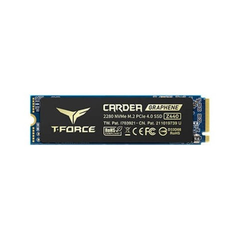 Disco duro interno m2 ssd 1tb pcie4 teamgroup cardea zero z440 2280 - con disipador - l: 5000mb - s e: 4400 mb - s