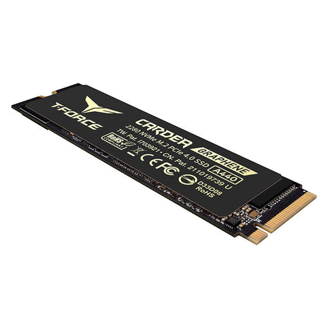 Disco duro interno m2 ssd 1tb pcie4 teamgroup cardea a440 2280 - con disipador - l: 7000mb - s e: 5500 mb - s