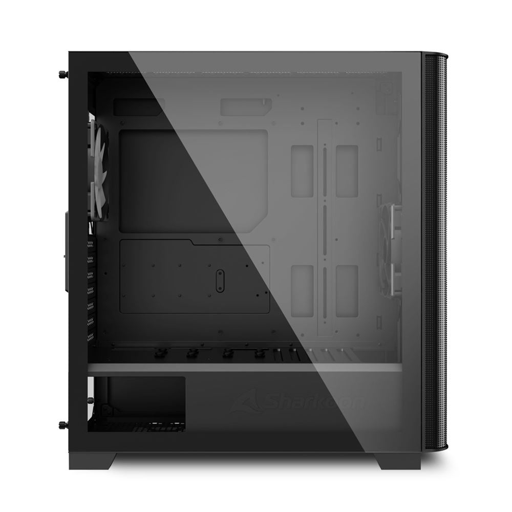 Caja ordenador gaming sharkoon m30 rgb atx 2 x usb 3.0 1 x usb tipo c sin fuente negro