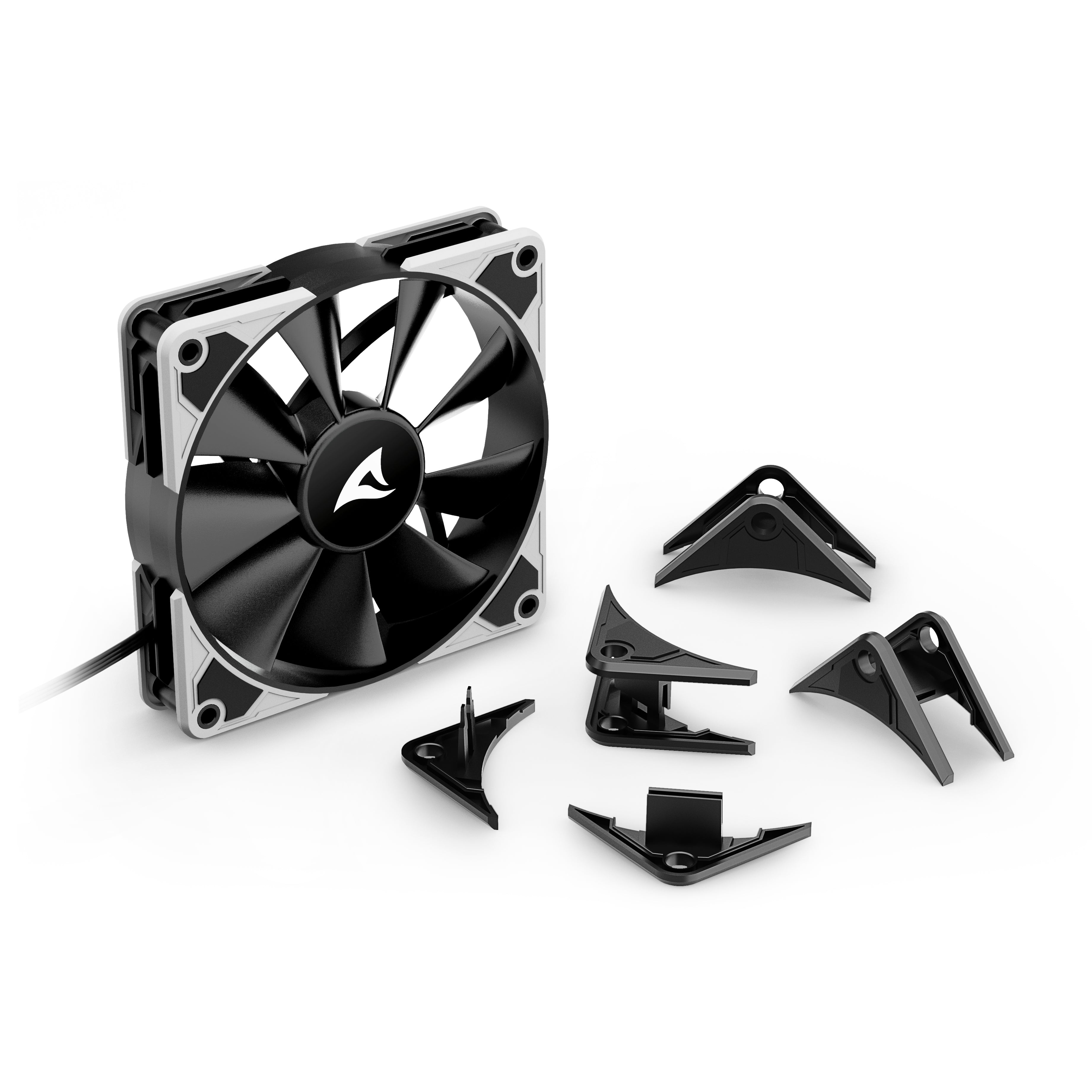 Ventilador caja sharkoon silent storm bw120 120 x 120 pwm