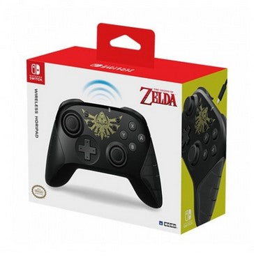 Gamepad hori wireless zelda negro para nintendo switch - inalambrico