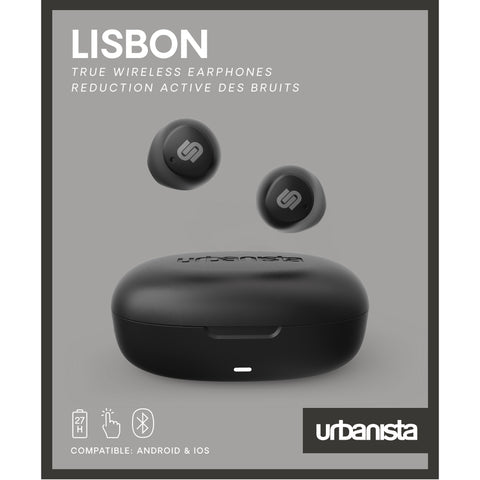 Auriculares urbanista true wireless inalambricos lisbon midnight black