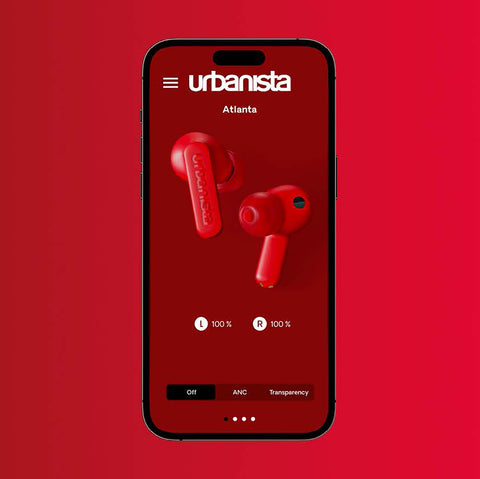 Auriculares urbanista true wireless inalambricos atlanta multipunto vibration red