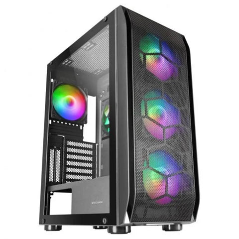 Caja ordenador mars gaming mc - kx negro e - atx 1 x usb 3.0 2 x usb 2.0 5 x 120mm argb