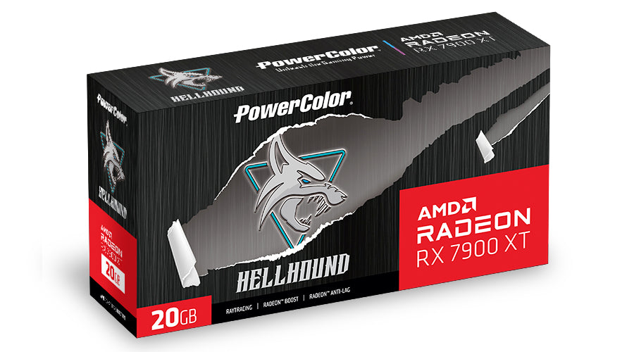 Tarjeta grafica powercolor radeon rx 7900xt hellhound 20gb gddr6