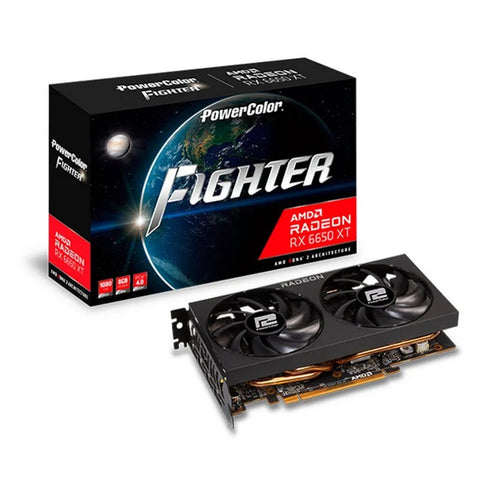 Tarjeta grafica powercolor radeon rx 6650xt fighter 8gb gddr6