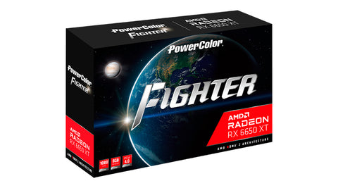 Tarjeta grafica powercolor radeon rx 6650xt fighter 8gb gddr6