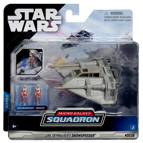 Figura jazwares star wars nave deluxe snowspeeder con figura