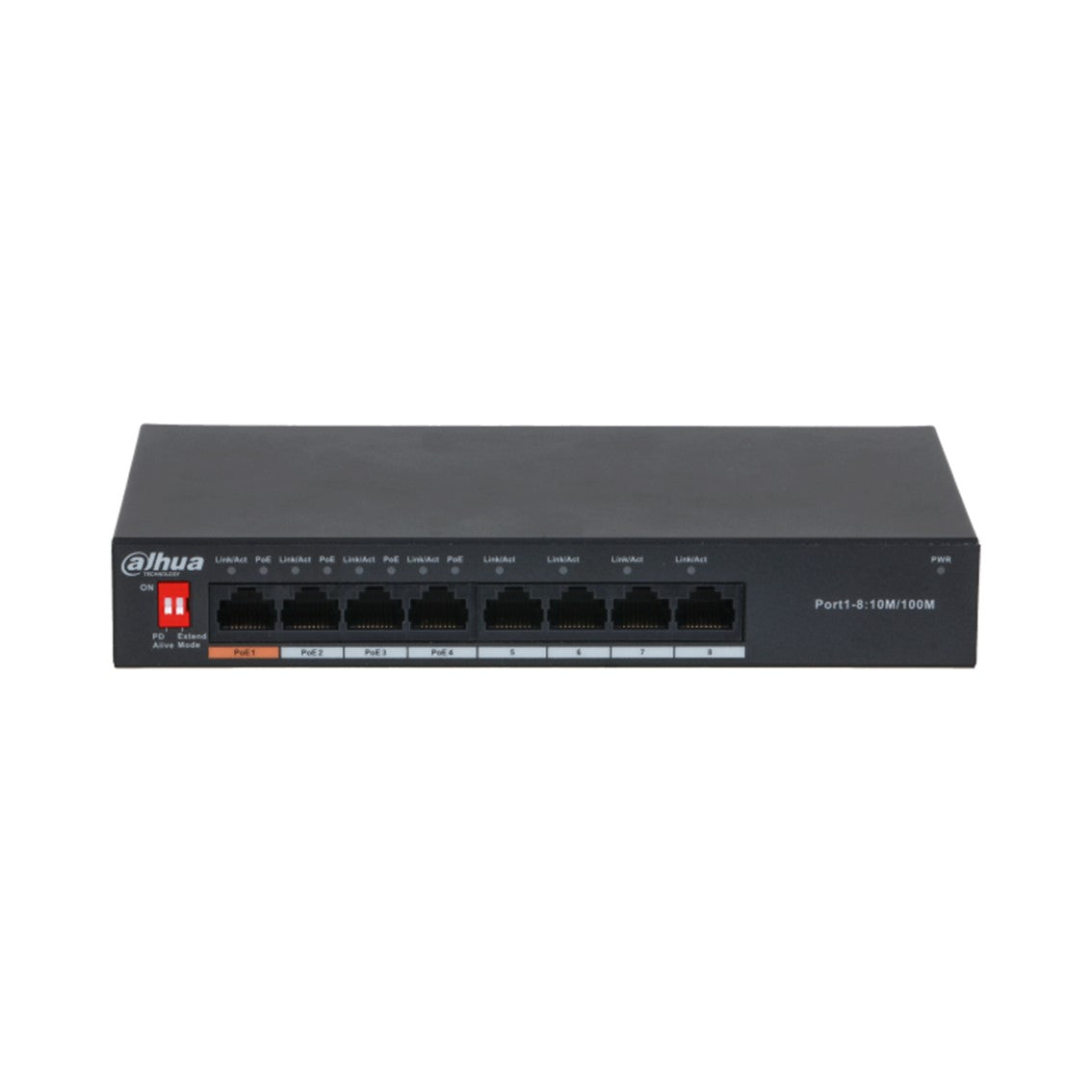 Switch dahua dh - pfs3008 - 8et - 60 poe 8 puertos fast ethernet