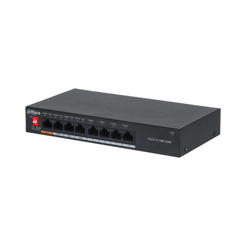 Switch dahua dh - pfs3008 - 8et - 60 poe 8 puertos fast ethernet