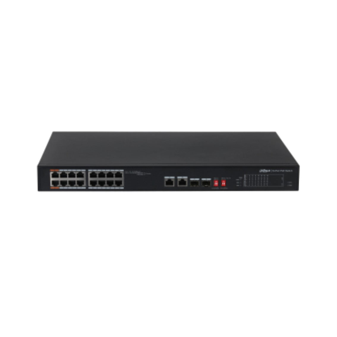 Switch dahua dh - pfs3218 - 16et - 135 poe 16 puertos gigabit ethernet 2 puertos sfp