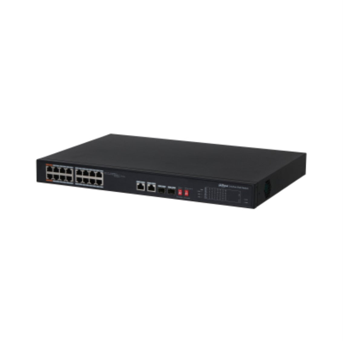 Switch dahua dh - pfs3218 - 16et - 135 poe 16 puertos gigabit ethernet 2 puertos sfp