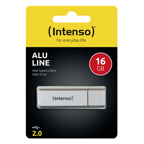 Memoria usb 2.0 intenso 16gb alu line aluminio