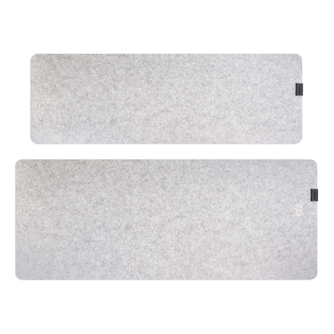 Phoenix sizigia alfombrilla premium de fieltro para escritorio gris xl