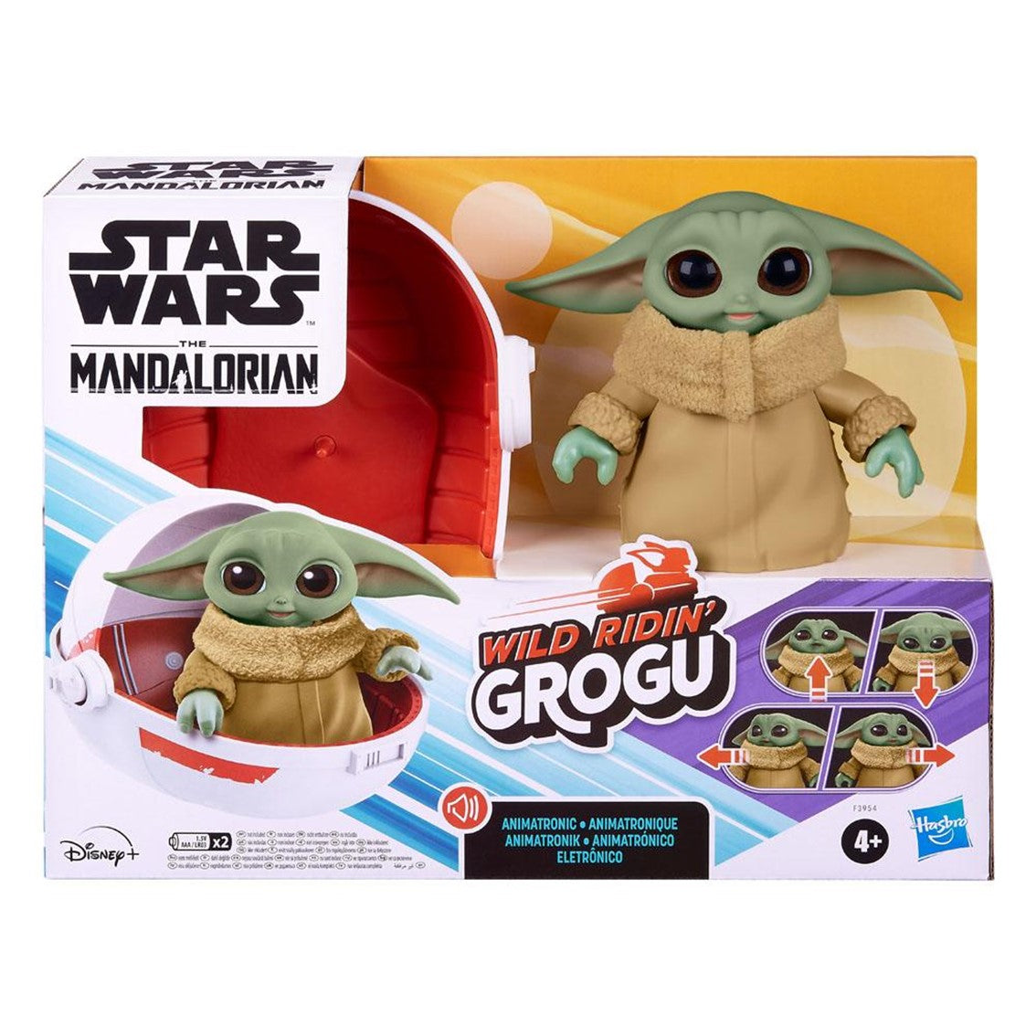 Figura interactiva hasbro star wrs wild ridin' grogu