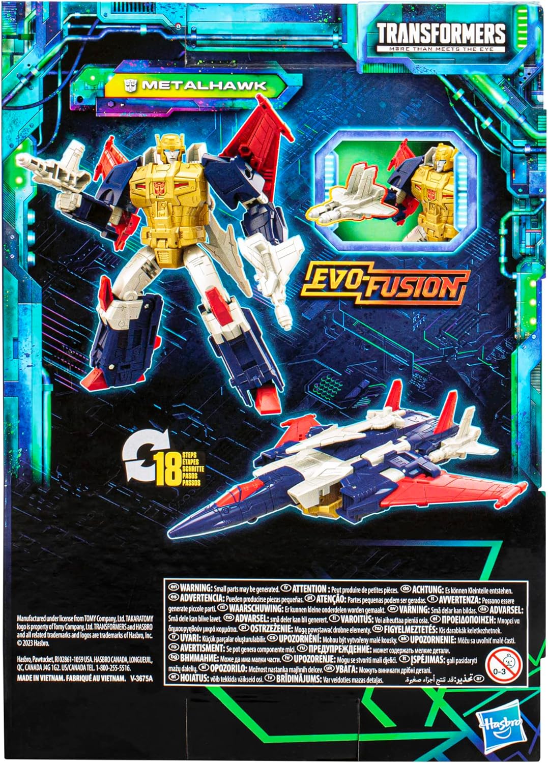 Figura hasbro transformers legacy evolution metalhawk