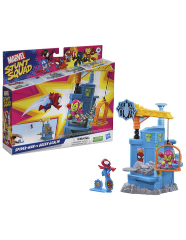 Set de juego hasbro marvel stunt squad crane smash