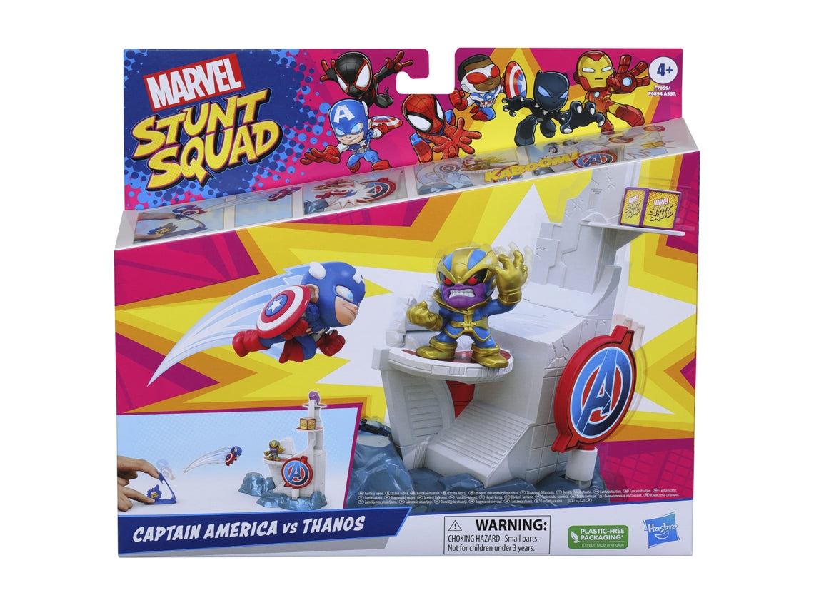 Set de juego hasbro marvel stunt squad tower smash