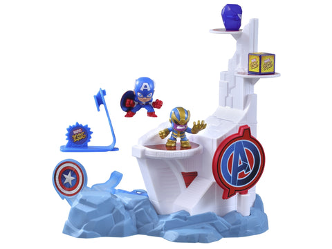 Set de juego hasbro marvel stunt squad tower smash