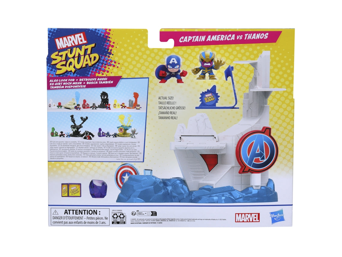 Set de juego hasbro marvel stunt squad tower smash