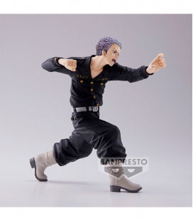 Figura banpresto tokyo revengers king of artist takashi mitsuya 16cm