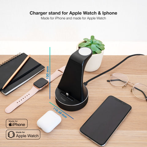 Base de carga tooq apple watch+iphone lightning