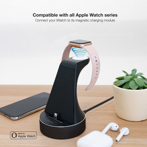 Base de carga tooq apple watch+iphone lightning