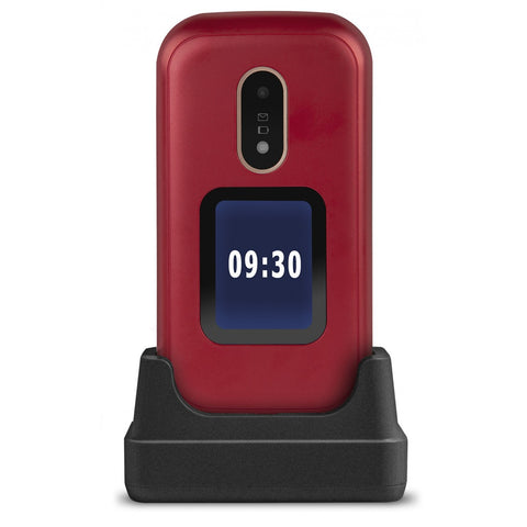 Telefono movil doro 6060 red - white - 2.8pulgadas -  blanco y rojo