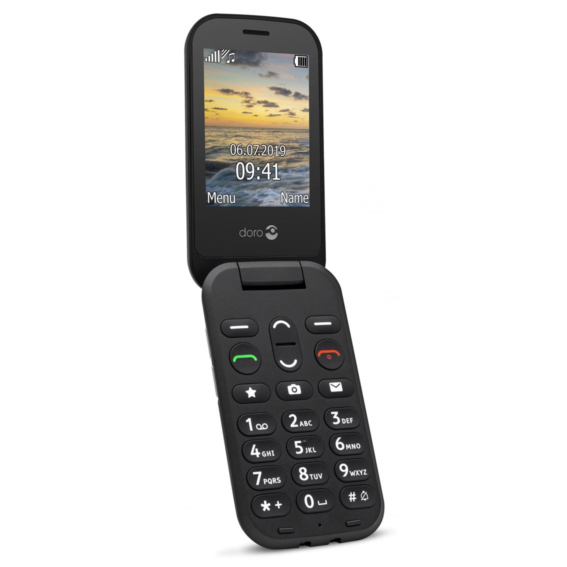 Telefono movil doro 6040 black - black - 2.8pulgadas -  3mpx - negro