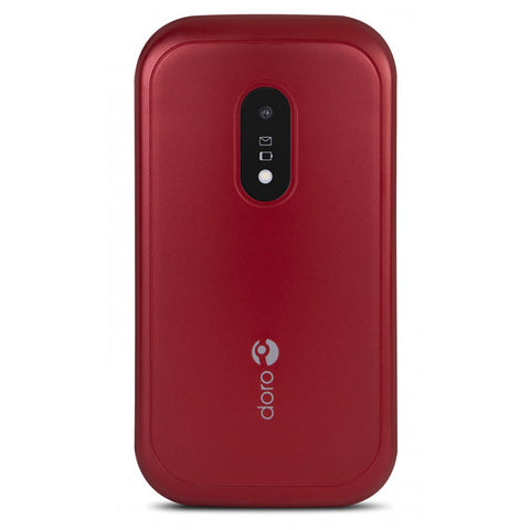 Telefono movil doro 6040 red - white - 2.8pulgadas -  3mpx - rojo y blanco