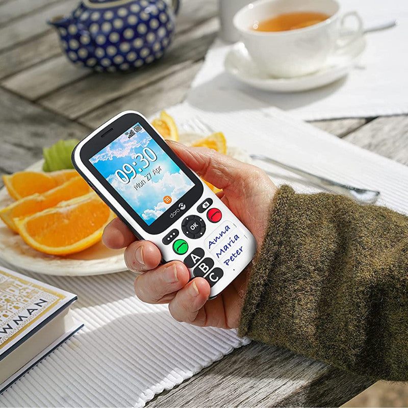 Telefono movil doro 780x black - white - 2.8pulgadas -  4g - blanco y negro